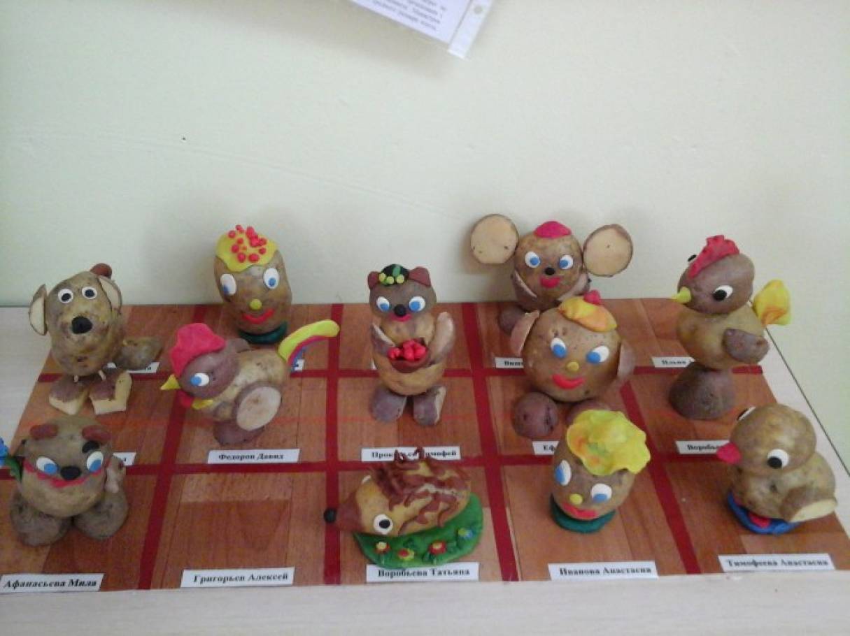 Поделки из картошки в детский сад и школу: 100 идей