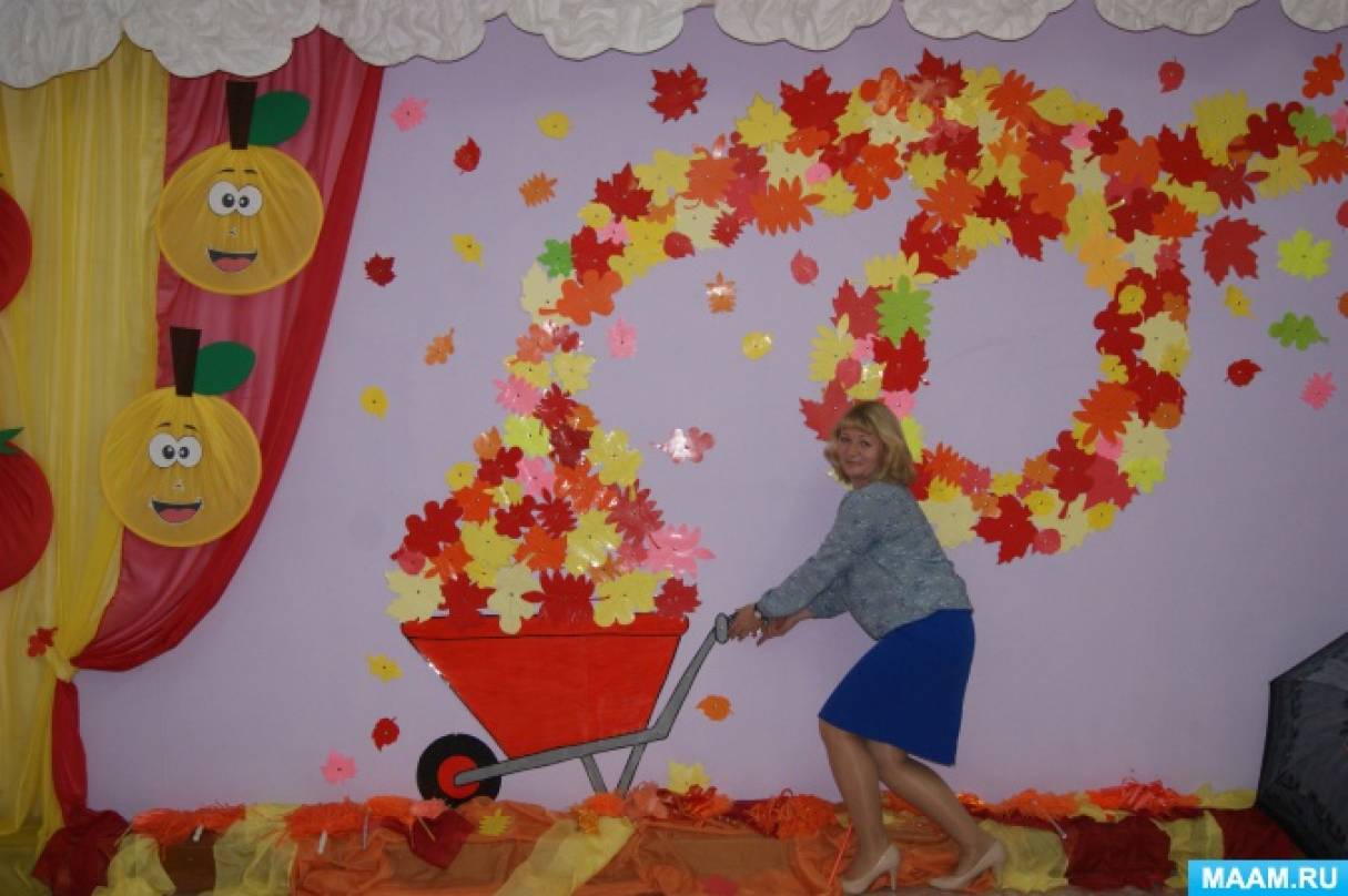 Оформление зала в детском саду на день матери в