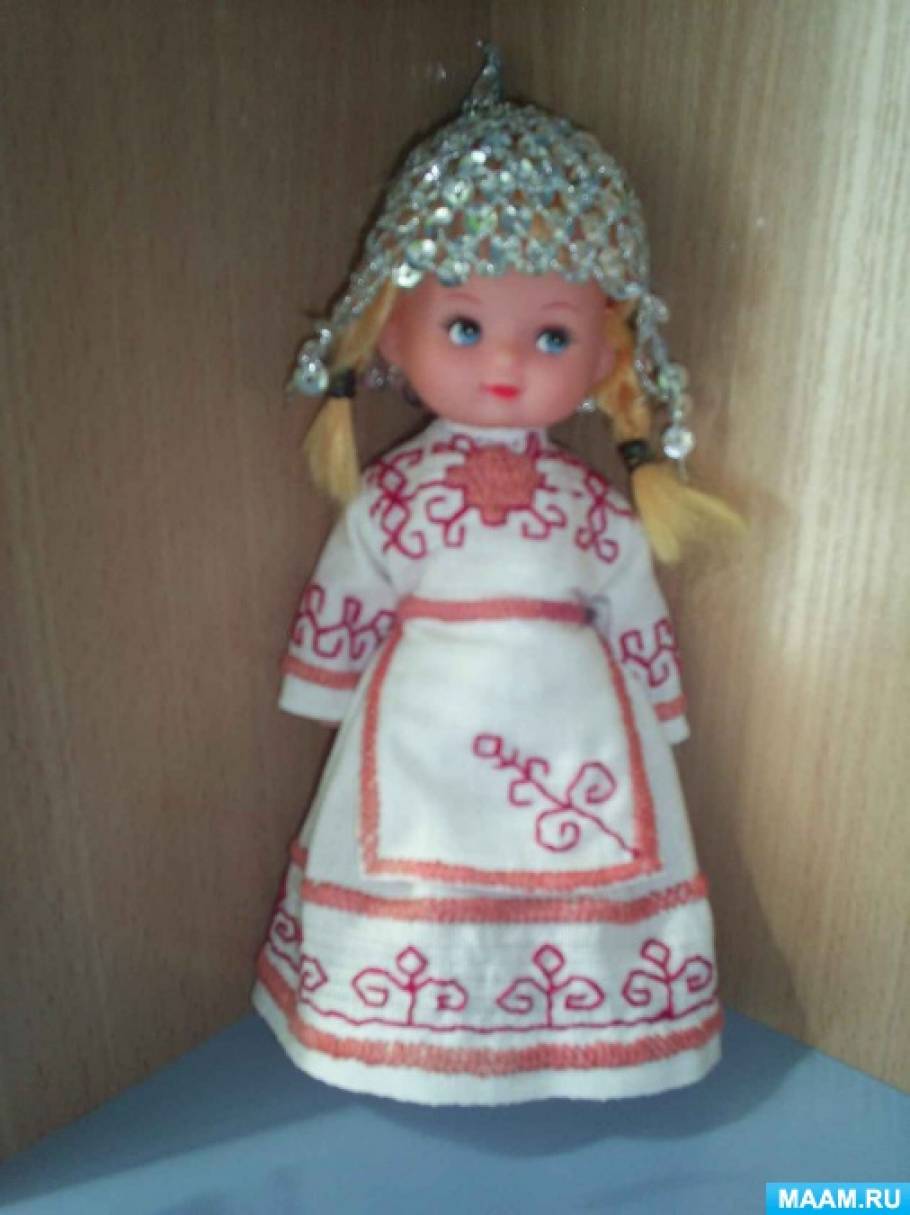 Чувашский народный костюм кукла Нарспи - Полесье игрушки