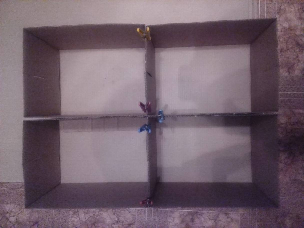 Домик из картонной коробки своими руками