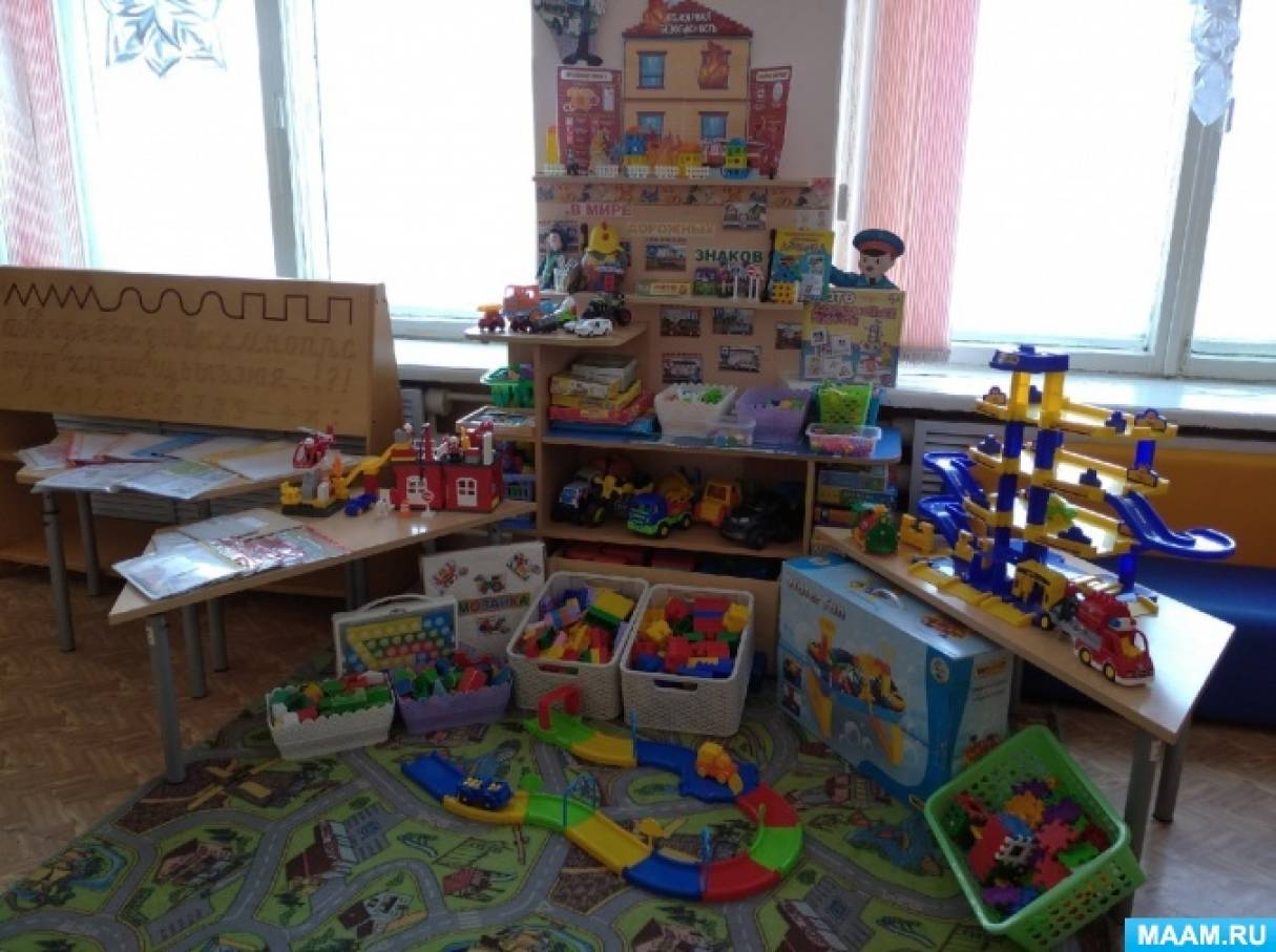 Уголок конструирования в детском саду