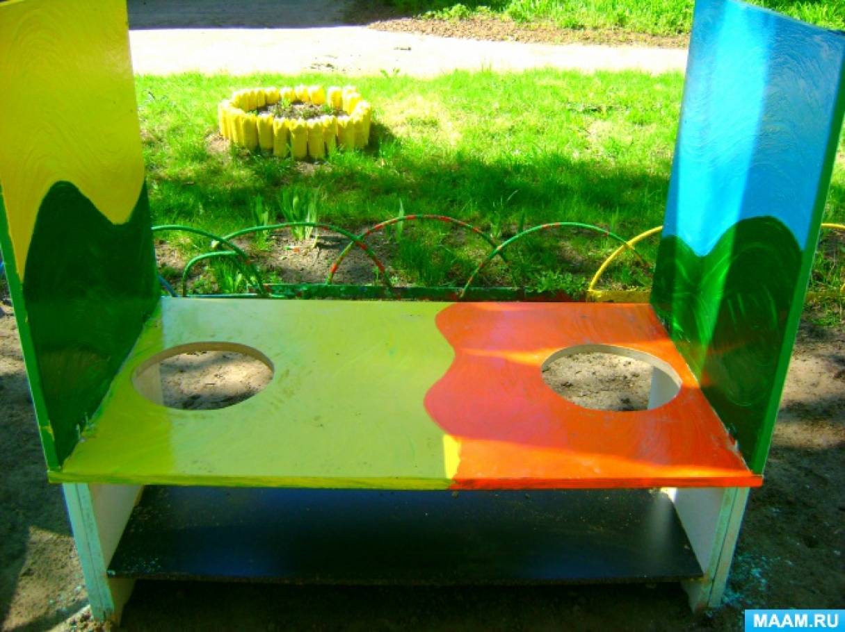 Столик для игр с песком и водой в детский сад на участок
