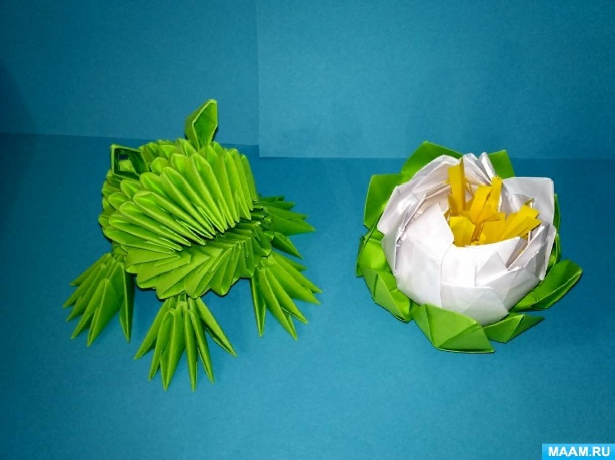Чайный сервиз в технике модульного оригами: чашка