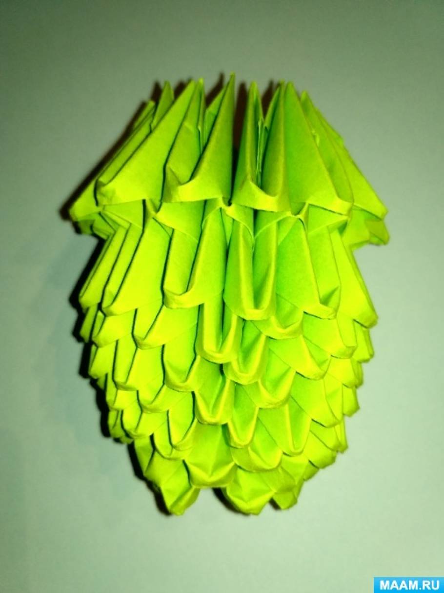 Лягушка в технике модульное оригами. Мастер-класс с фото