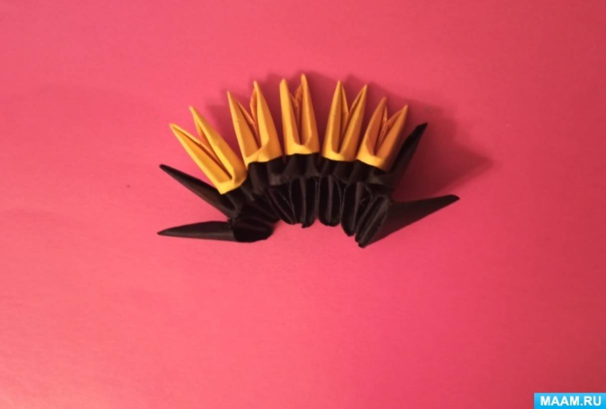 Модульное оригами «Ваза» для начинающих пошагово с фото