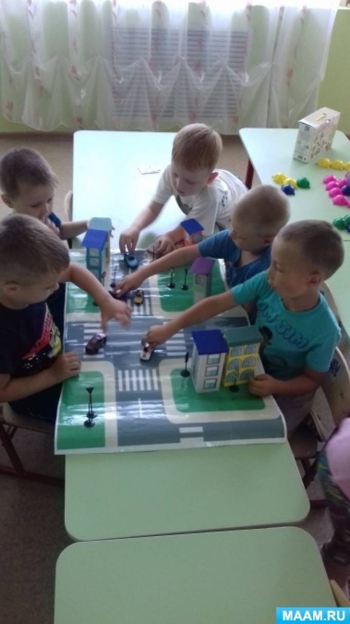 Стационарный перекресток для автогородка в детский садик, школу, колледж купить в Москве