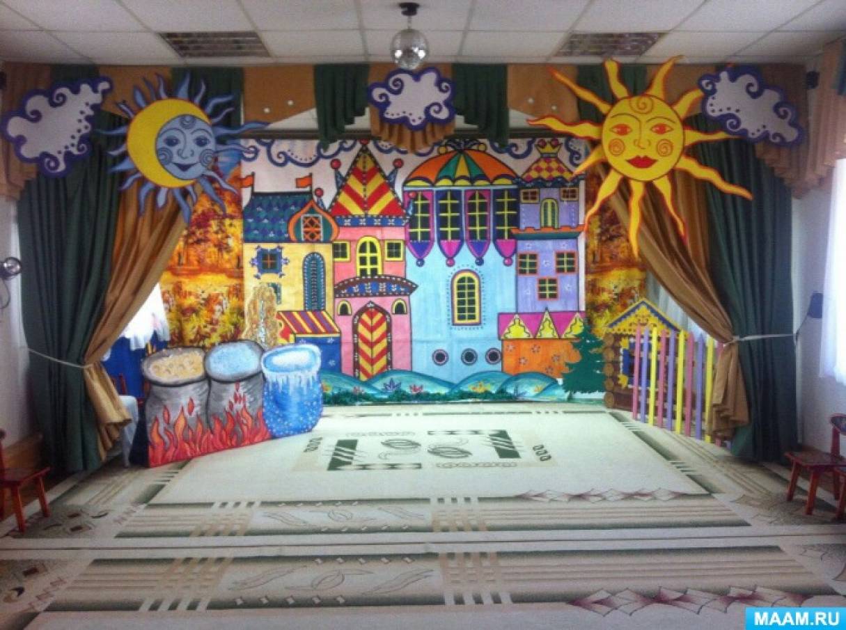 Декорации для театра в детском саду