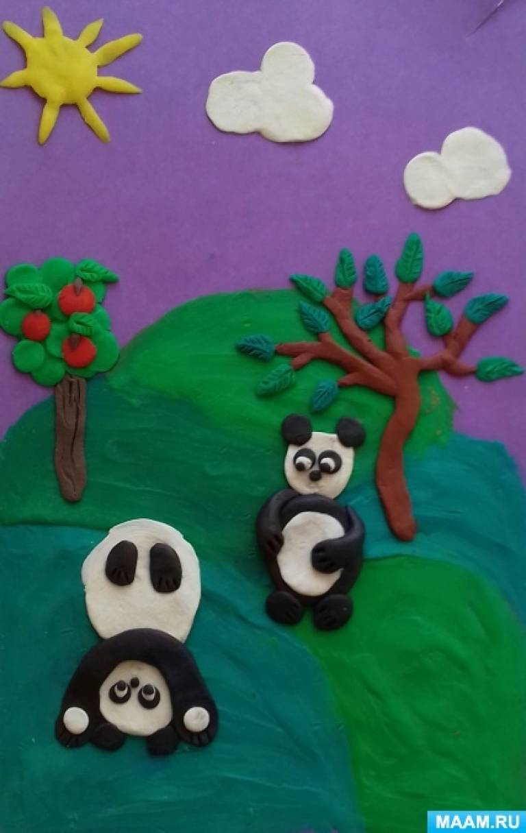 Красочные раскраски панды для детей