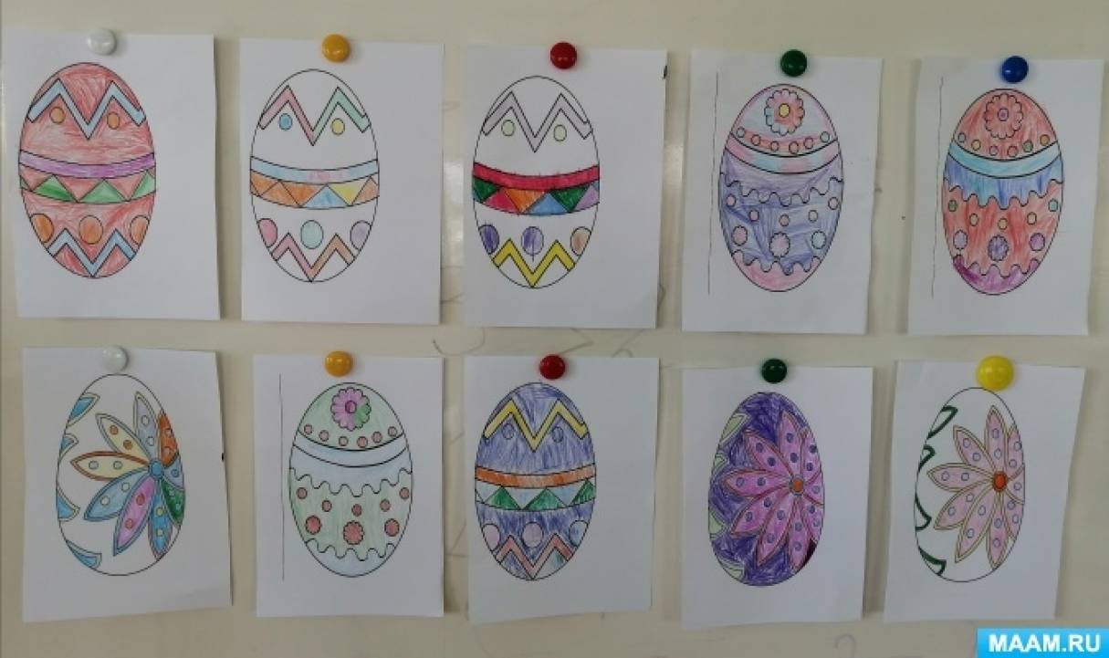 Раскраски Пасха — Распечатайте раскраски Пасхальных яиц