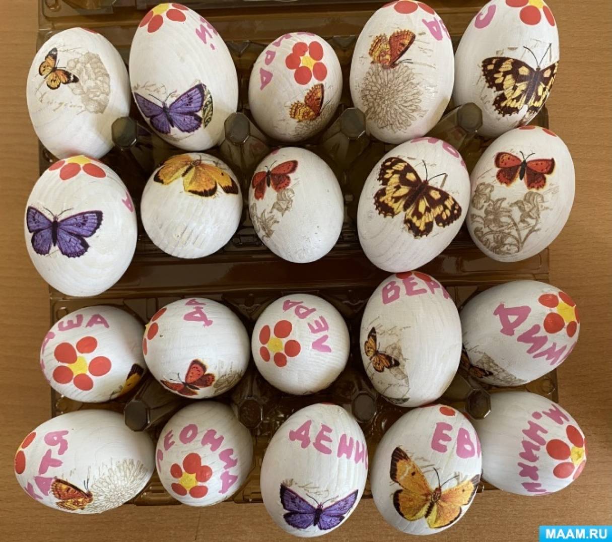 Как нарисовать пасхальные куличи с яйцами гуашью