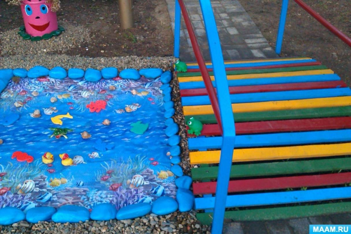 Особенности обустройства площадок на улице в детском саду