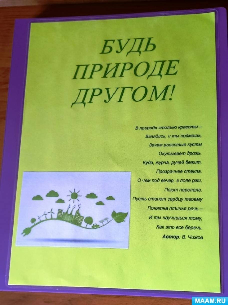 Лэпбук по экологическому воспитанию «Будь природе другом» (11 фото).  Воспитателям детских садов, школьным учителям и педагогам - Маам.ру