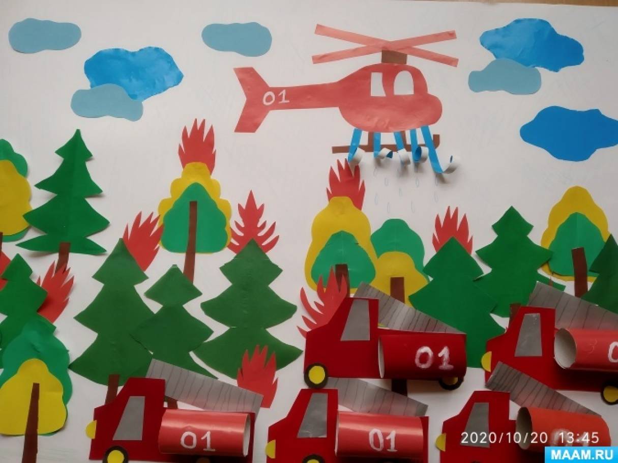 берегите лес от пожара поделки в детский сад своими руками