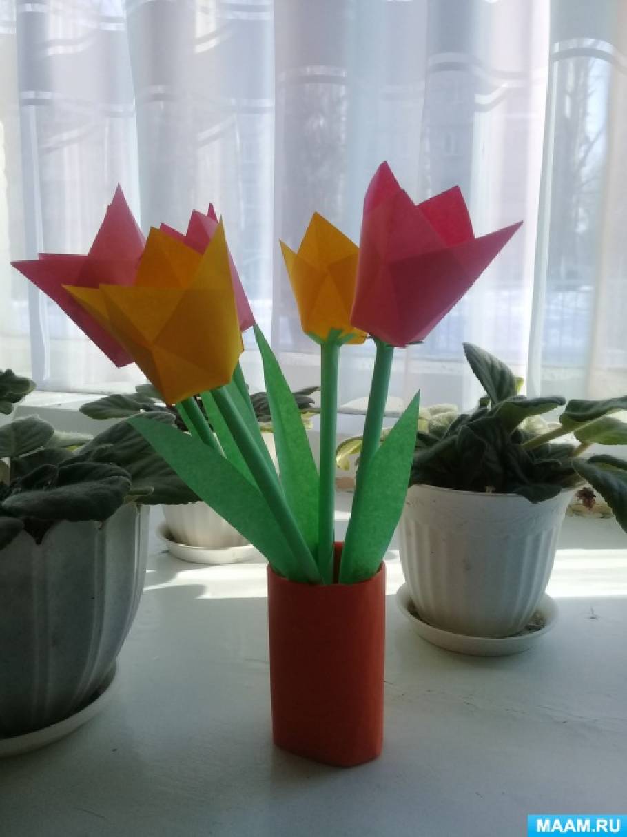 Видео: мастер-класс handmade тюльпана