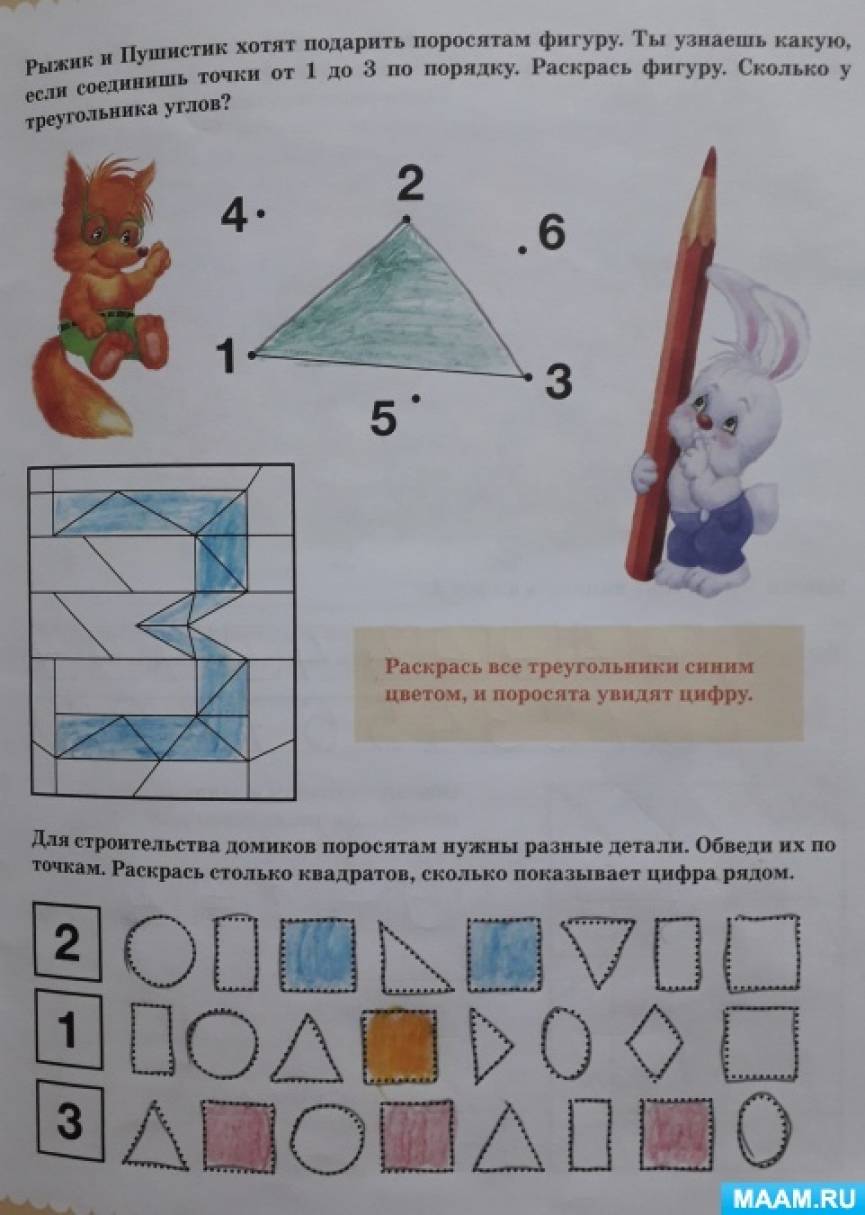 План по самообразованию по фэмп в средней группе по