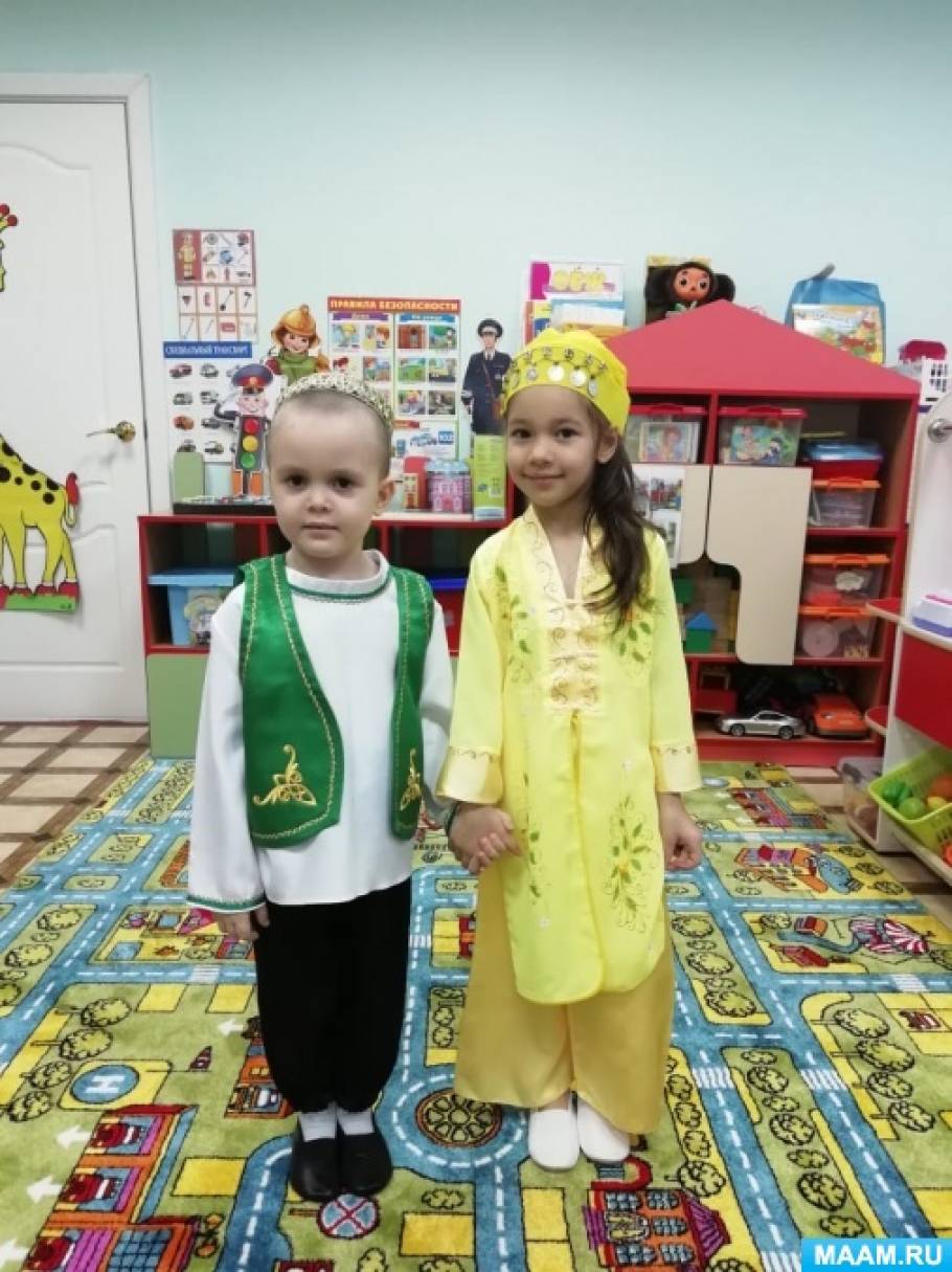 Национальный костюм татаров рисунок