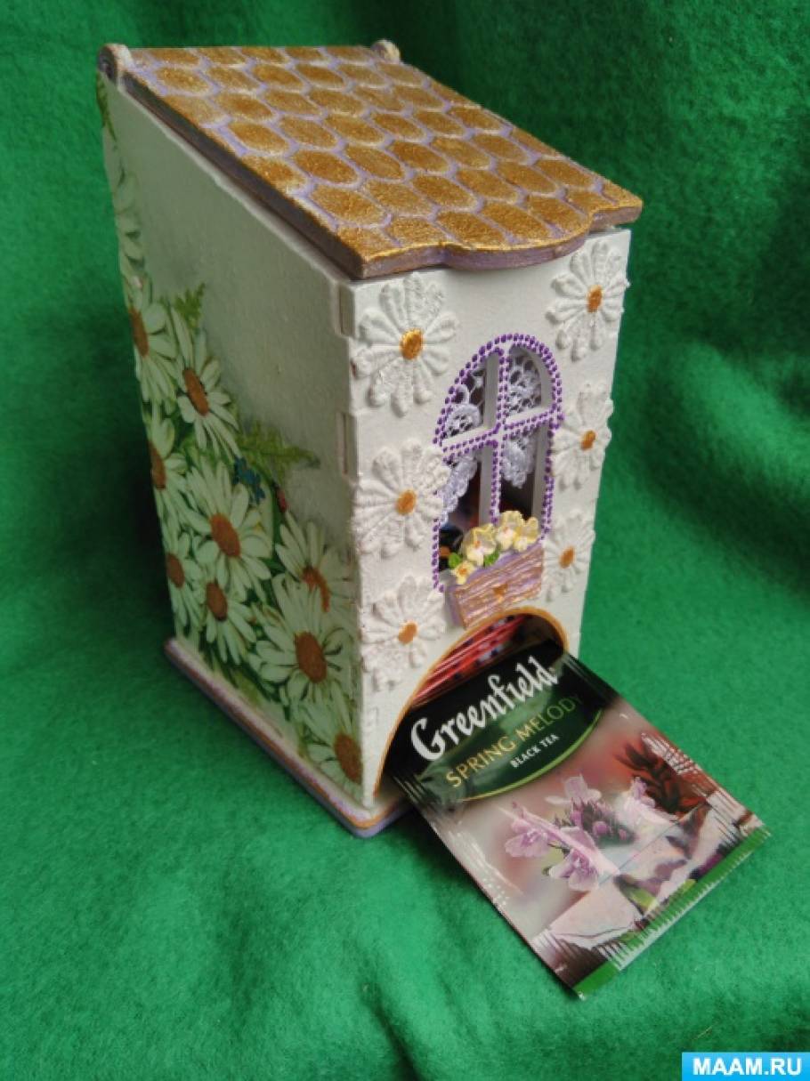 Коробка для хранения чайных пакетиков. Мастер-класс
