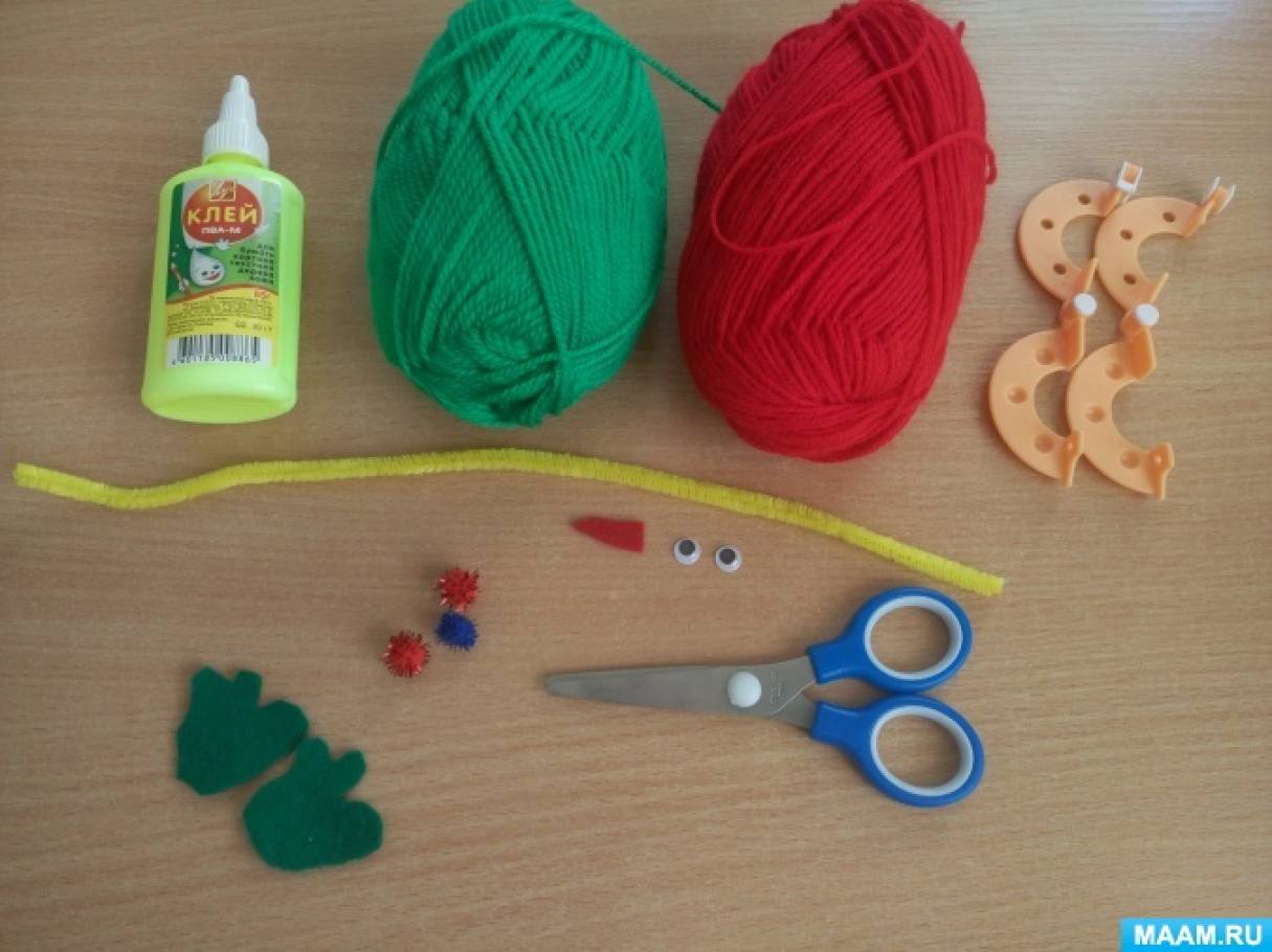 Изготовление животных из помпонов (для детей 5 - 11 лет)