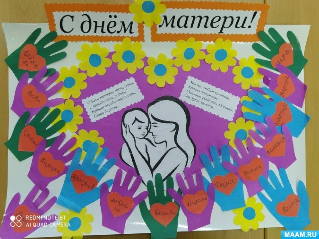 Плакат на День Рождения маме своими руками