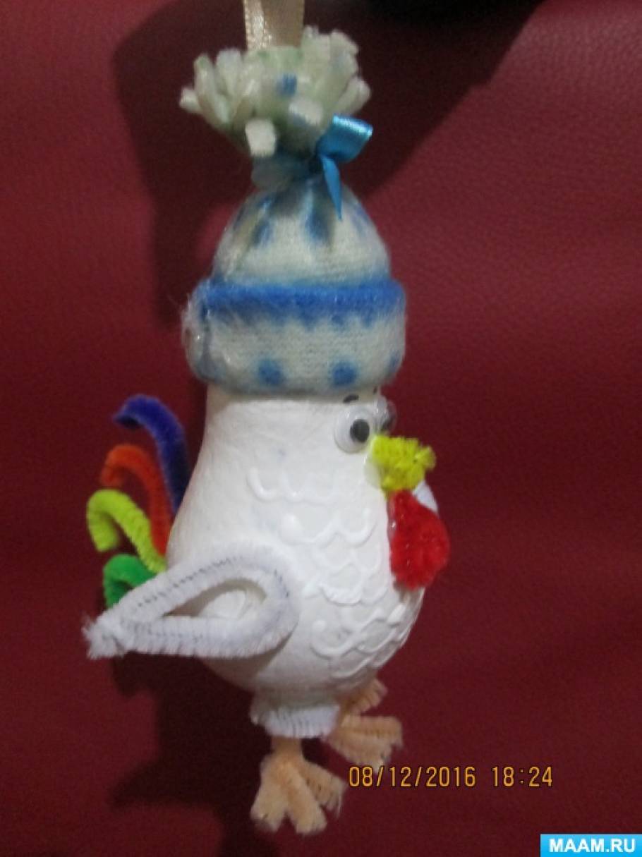 Вишневое НЕБО: Новогодняя игрушка на уличную елку Петя-Петушок