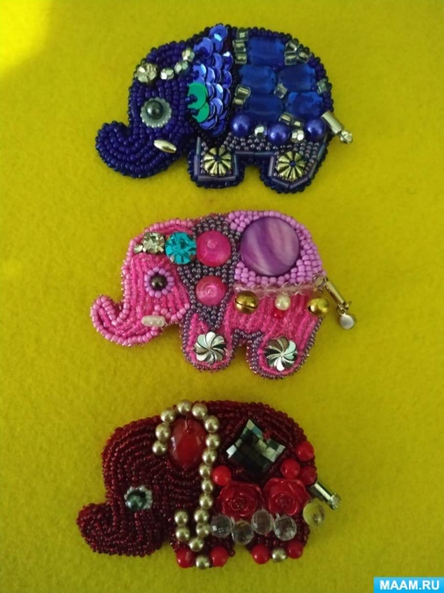 Купить РКП - Схема для вышивки бисером Индийский слон | Мамино лукошко