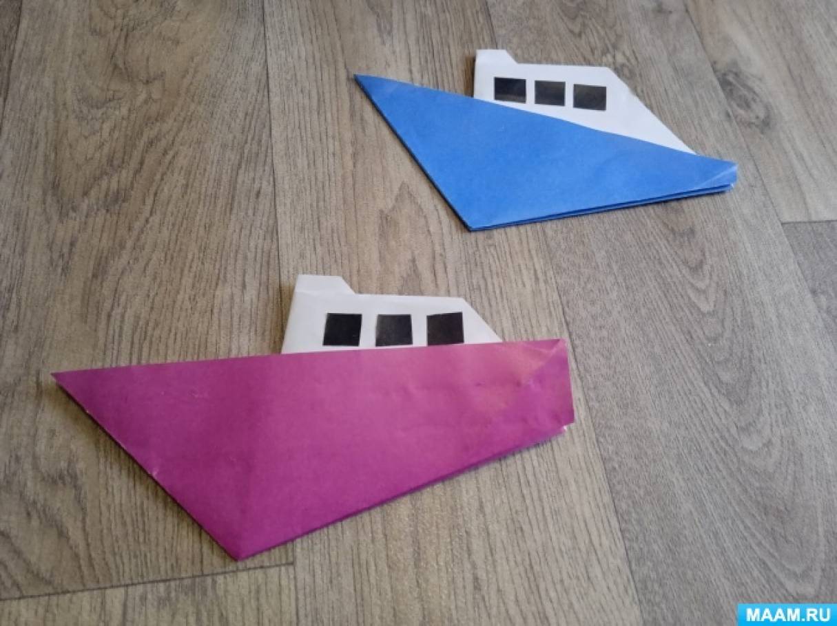 Оригами кораблик из бумаги для детей: простые пошаговые схемы