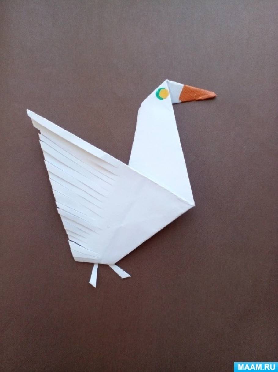 Бумажная собачка оригами из бумаги для детей и начинающих.