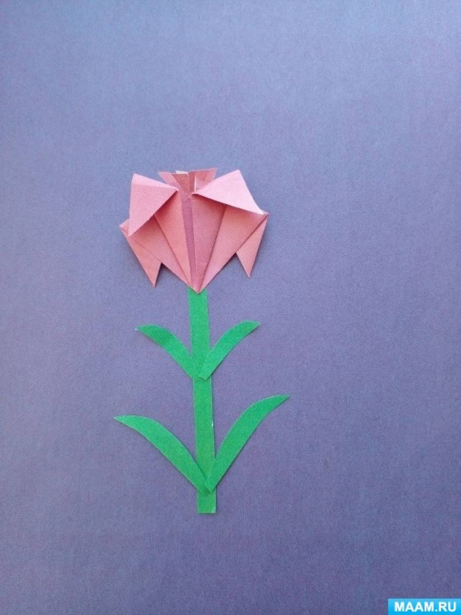 Мастер-класс оригами. Лилия из 4 и 5 лепестков