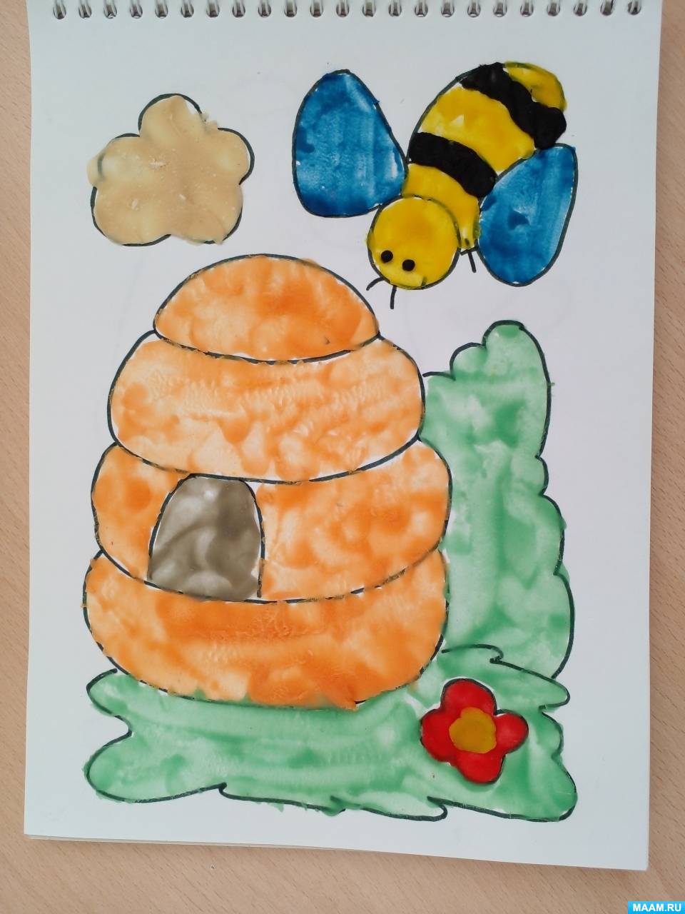 Пчела детский рисунок