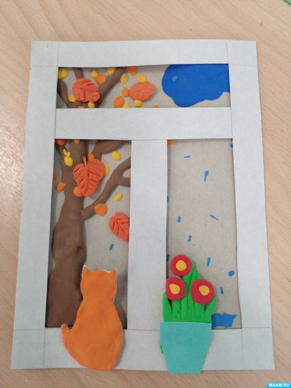 Картины из пластилина своими руками: мастер-класс «Лиса на лесной опушке»