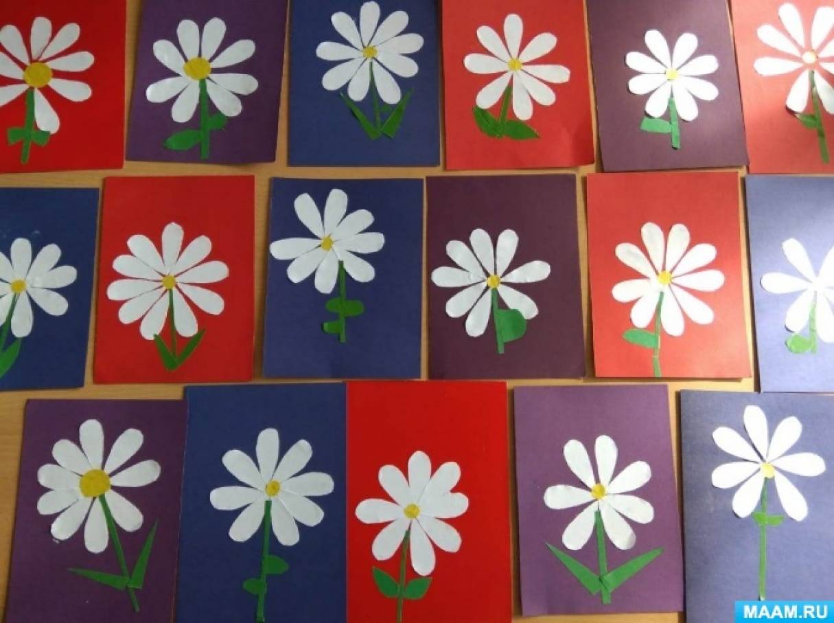 Открытки с цветами своими руками из бумаги - мастер-классы для детей