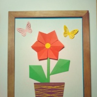Цветок-оригами: пошаговая инструкция