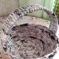 ЗАНЯТИЕ Плетение из газетных трубочек Корзина для пасхального яичка
