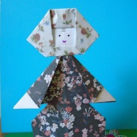 Кошка из модулей оригами (пошагово)