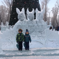 Фотоотчет с совместного зимнего отдыха в г. Абакане с родителями и детьми подготовительной группы