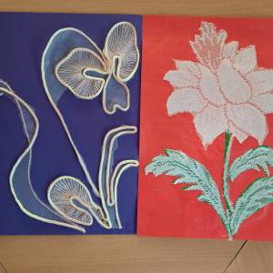 «Декоративные цветы». Мастер-класс аппликации из тюля с детьми подготовительной к школе группы