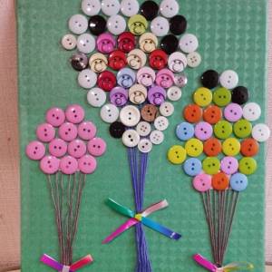 Мастер-класс по изготовлению тренажера из пуговиц «Воздушные шары» для детей первой младшей группы