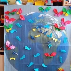 Коллективная работа детей подготовительной группы «Земля — наш дом»