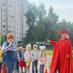 Фотоотчет об осеннем развлечении на улице для детей среднего и старшего дошкольного возраста